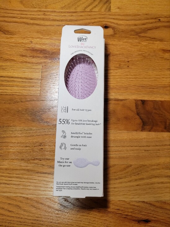 NWT LoveShackFancy x Wet Brush Original Detangler Hair Brush– Ribbon Rosa Flora main image 7